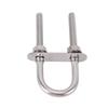 4pcs Durable Boat U Bolt With Nut Plate Washe Steel U Bolts Strong U Bolt Hardware  For Marine Use