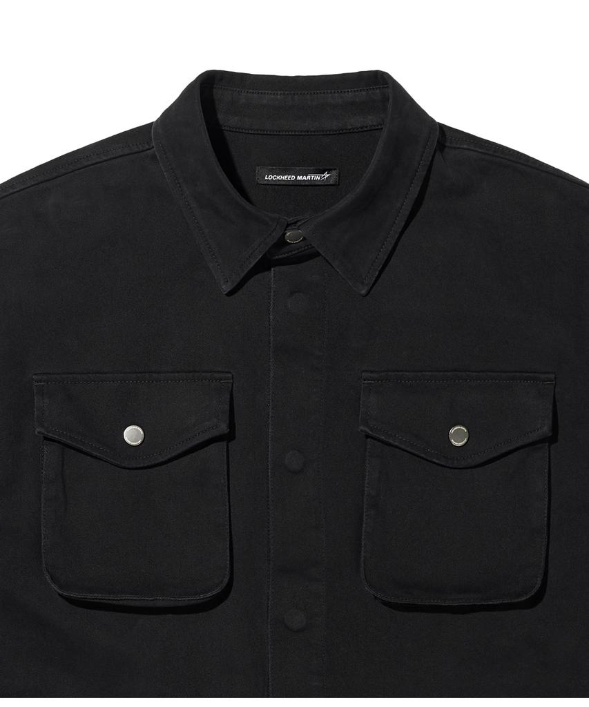 Loghideumatin Lm Cotton Washing Shirt Jacket (Black)
