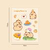 Cute Cartoon Capybara Stickers For Diy Scrapbook Journal Decoration Kids Craft Decals