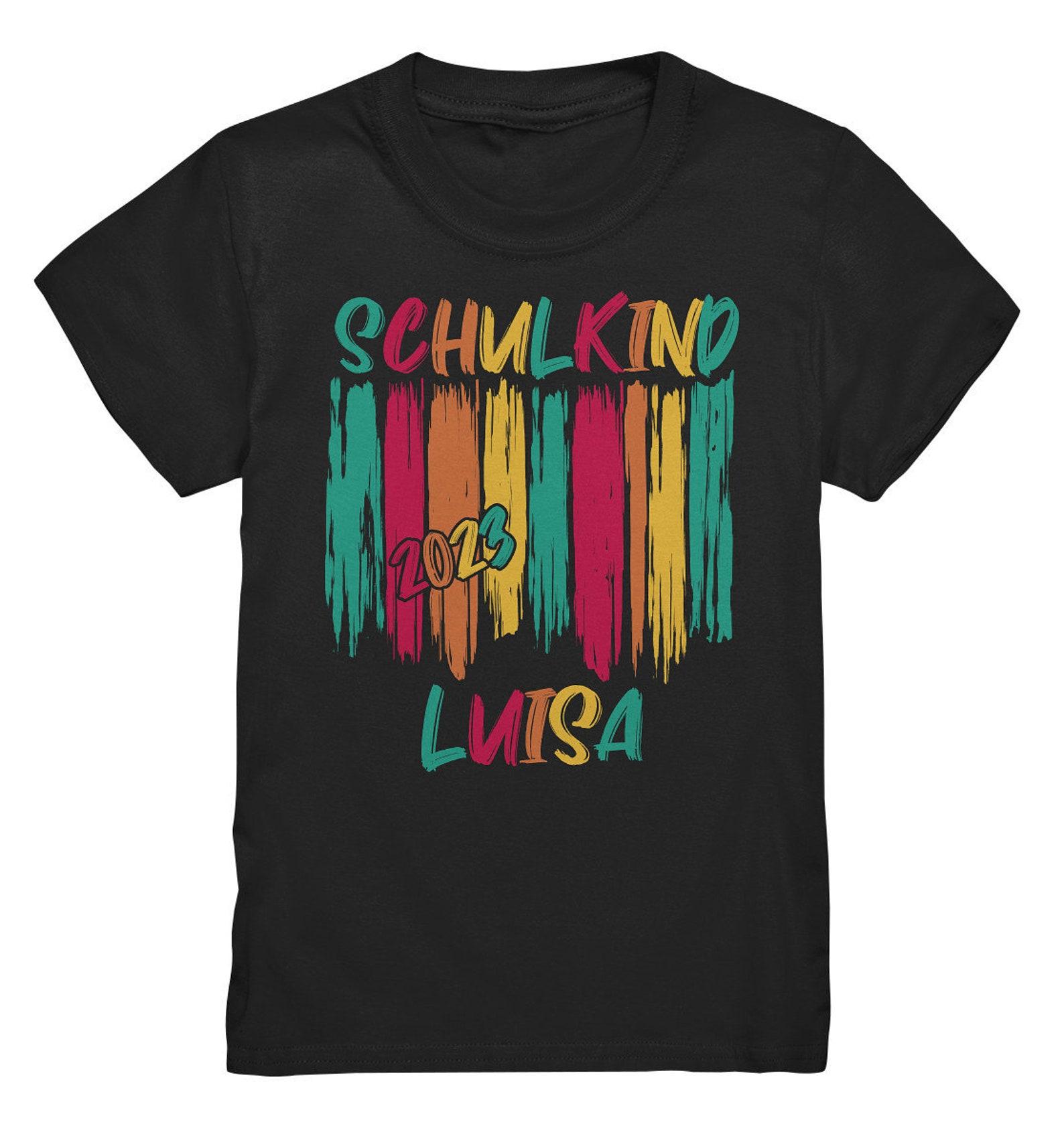 T-Shirt school child personalized school enrollment 2023 school start girl name personalized gift - Kids Premium Shirt XL