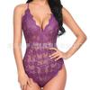 Sex Suit Sexy Women's Pajamas Deep V Perspective Lace Suspender Onesie Multi-color Bedroom Underwear Waist Suit