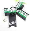 10PCS Soccer Themed Fabric Hair Bowknots Supporter Hair Decorations Perfect For Sports Event And Celebration