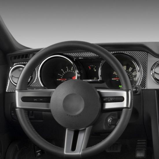 Carbon Fiber Interior Speedometer Surround Cover Trim For Ford Mustang 2005-2009