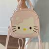 Three-purpose Design Cute Kt Cat Backpack Sweet Small Fresh Backpack Junior High School College Student Schoolbag