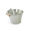 Matsunoya Wooden Handle Galvanized Bucket XS Japanese-made