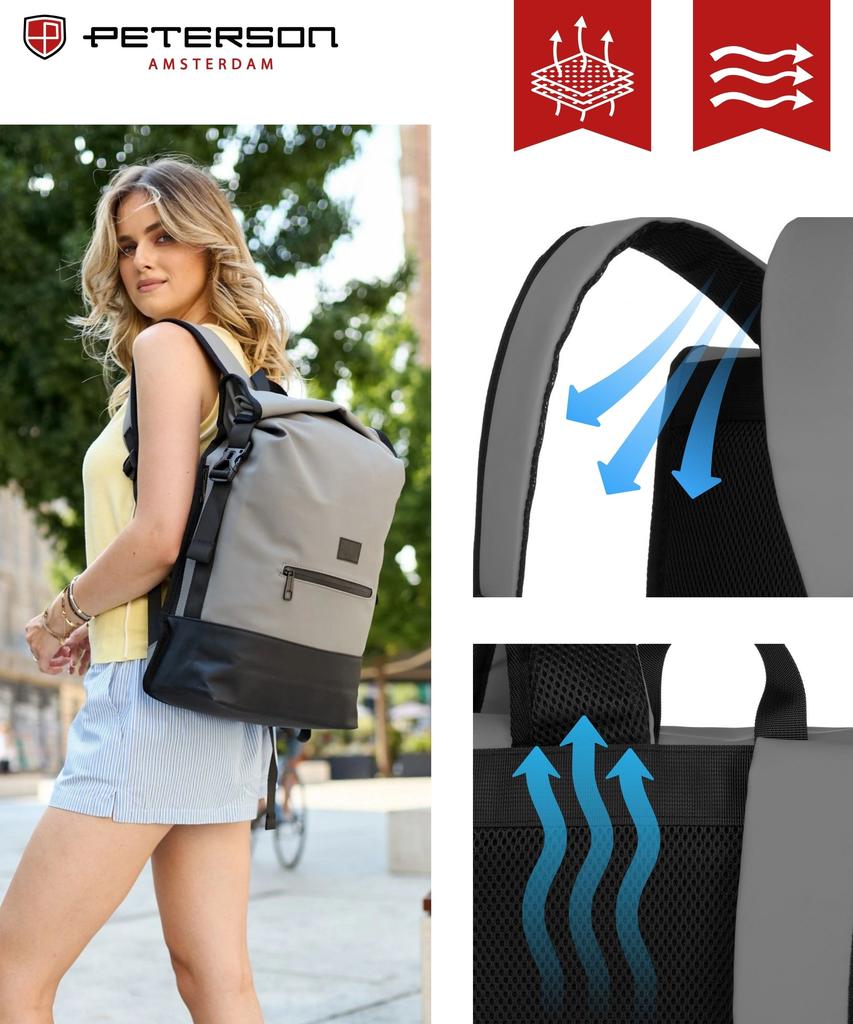 PTN BERLIN-9053 GRAY City Backpack