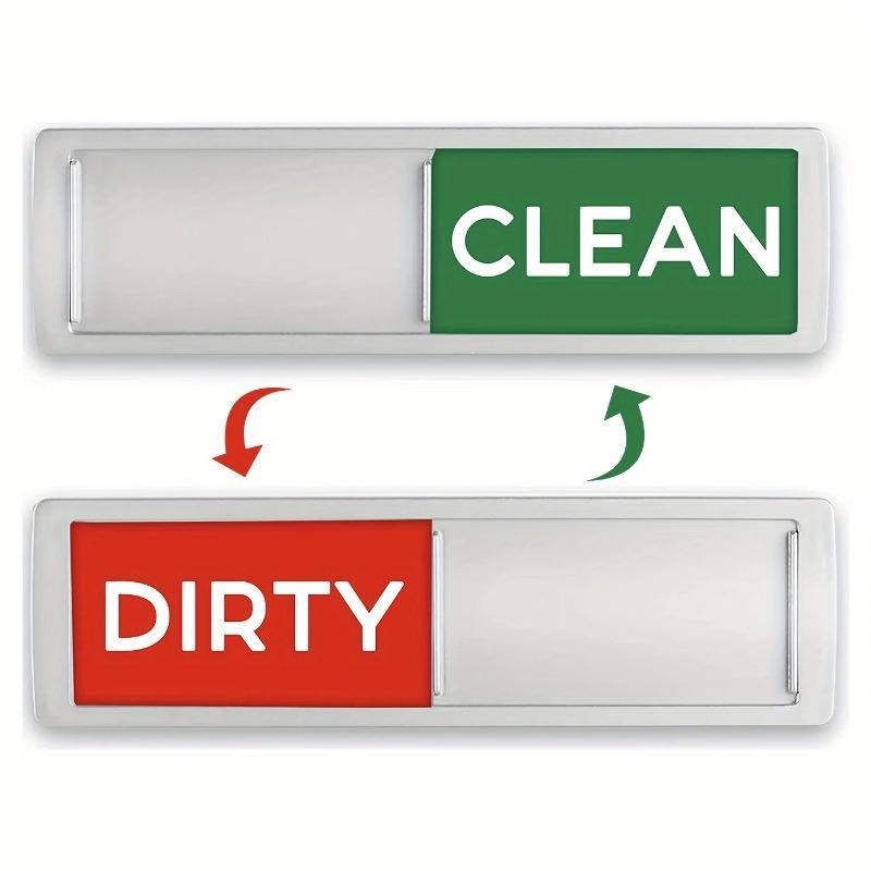 2Pcs Dishwasher Magnet Clean Dirty Sign for Dishwasher Or Refrigerator, Magnetic Clean Dirty Dishwasher Magnet Indicator Marker