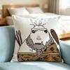 Hamster C-Caveman FUNNY Square Double-Sided printed Pillow Case Bedroom Bedside Pillow Sofa Cushion Cover Gift