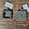 Tibetan Thangka Gau Box Pendant: Single/Double-Sided Pure Copper with Sapphire Vajra, Gold & Silver Colors.