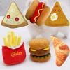 New Pet Toy Burger Fries Pizza Sound Toy Dog Cat Grinding Teeth To Relieve Boredom Pet Supplies