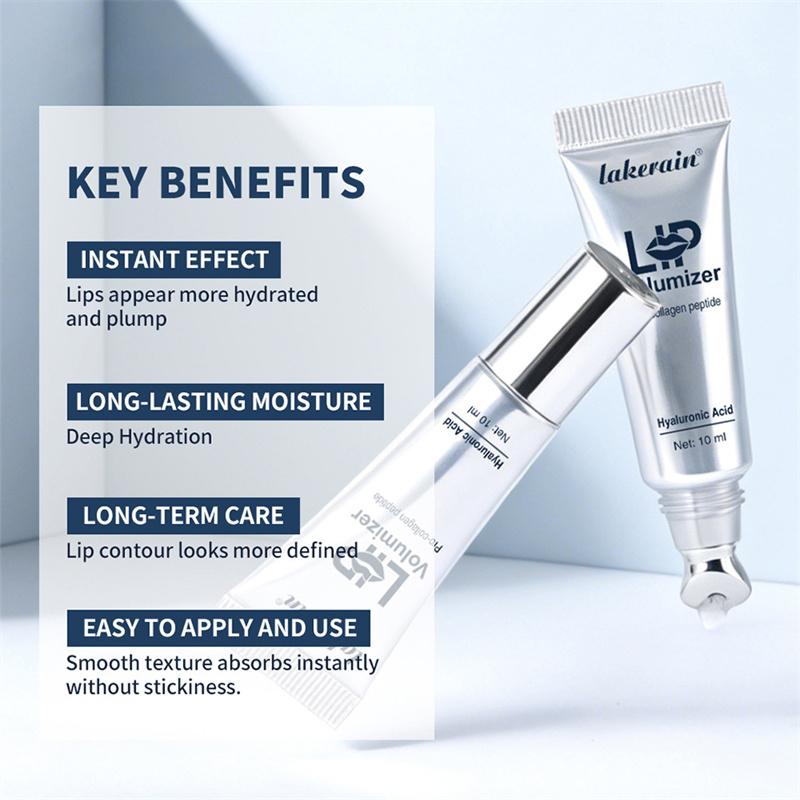 Lip volumizer Hyaluronic Acid Instant Lip Plumping Lip Oil Lip Line Reduction Lip Care Essence Deep Hydration Lip Gloss Women Moisturizing Lip Tint