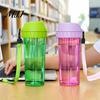 Heat Resistant Drinking Vessel Transparent Water Cup, Portable Plastic Bottle, with Strap Crystal Clear Tumbler Handle, Heat-resistant Drinkware,