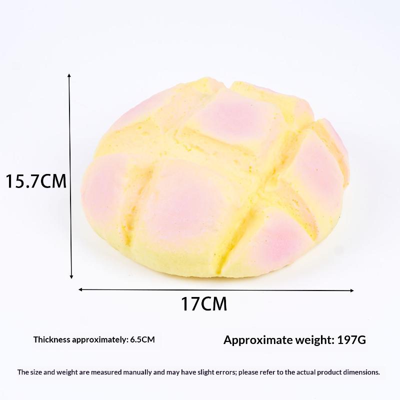 Pineapple Bun Slow Rising Squeeze Toy Oversized Soft Stress Relief Prop for Prank Gift Desk Decor