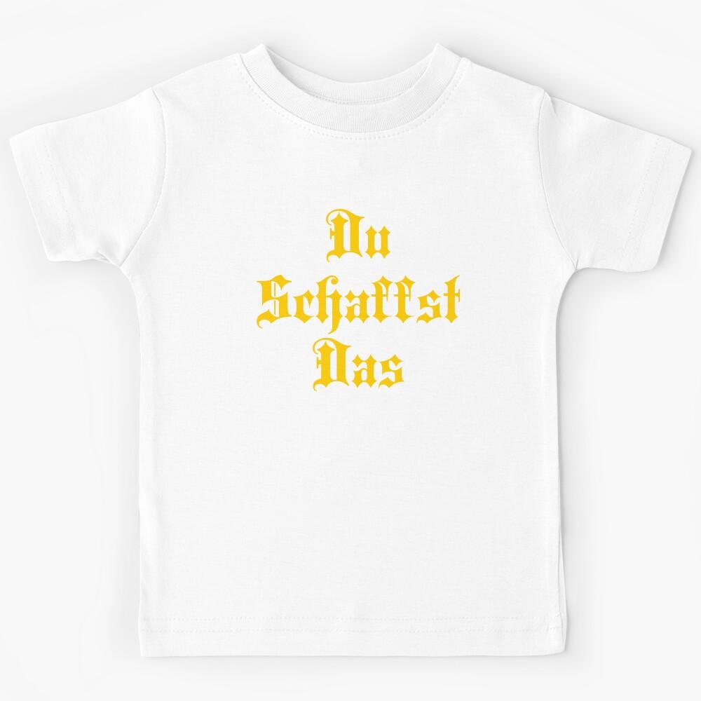 Du Schaffst Das - You Can Do It - German Vocabulary Kids T-Shirt 140