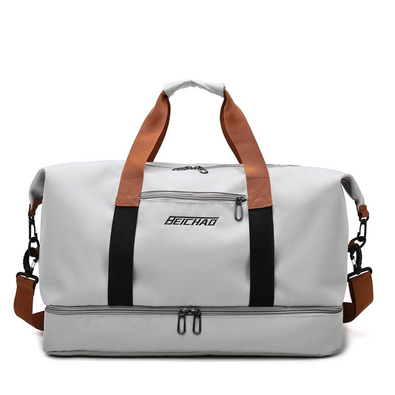 Fitness Travel Bag: Wet/Dry Separation, Large Capacity with Shoe Compartment, Perfect for Yoga and Short Trips