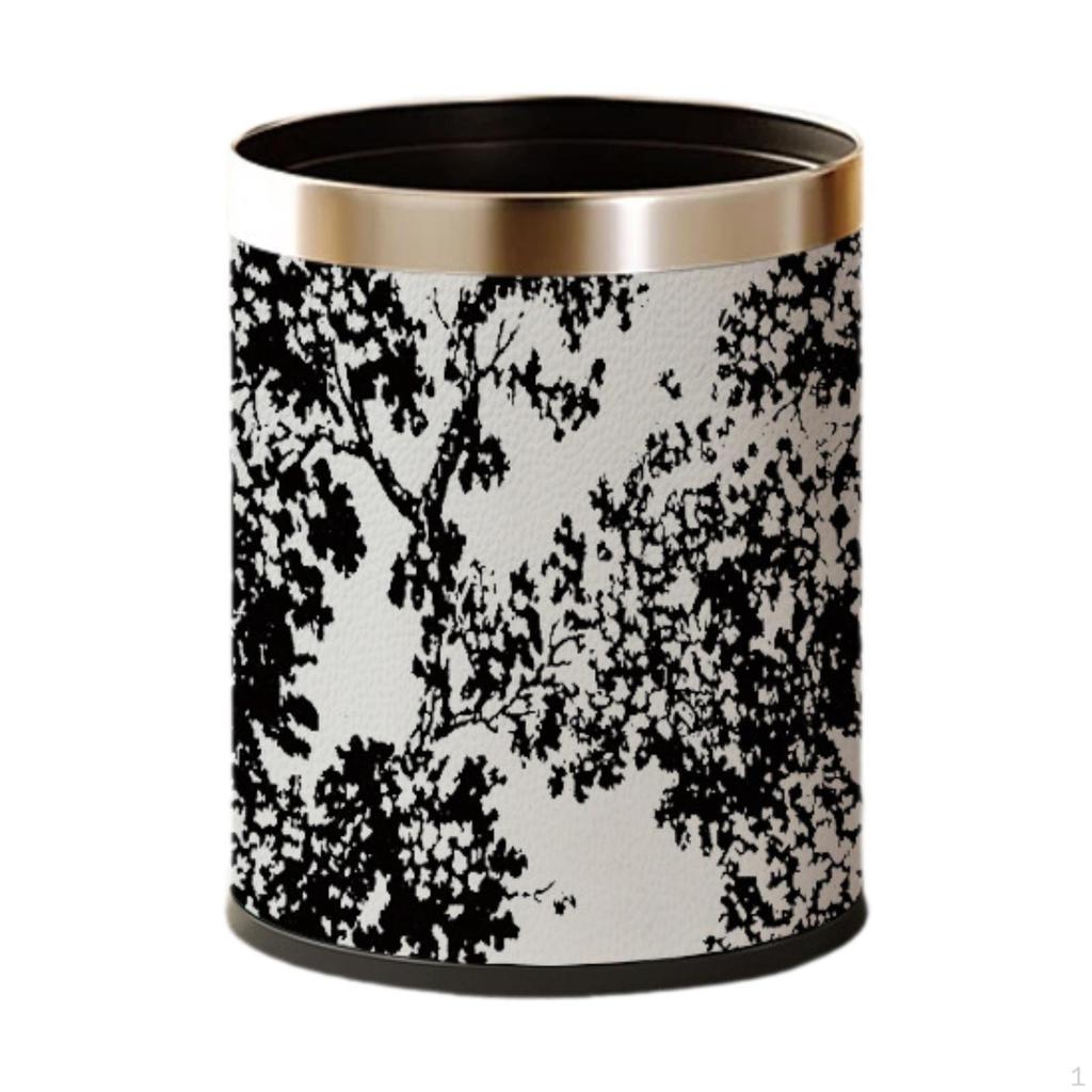 10 L Double-Walled, Decorative, Versatile Trash Can for Bathroom, Office, Living Room, Toilet,