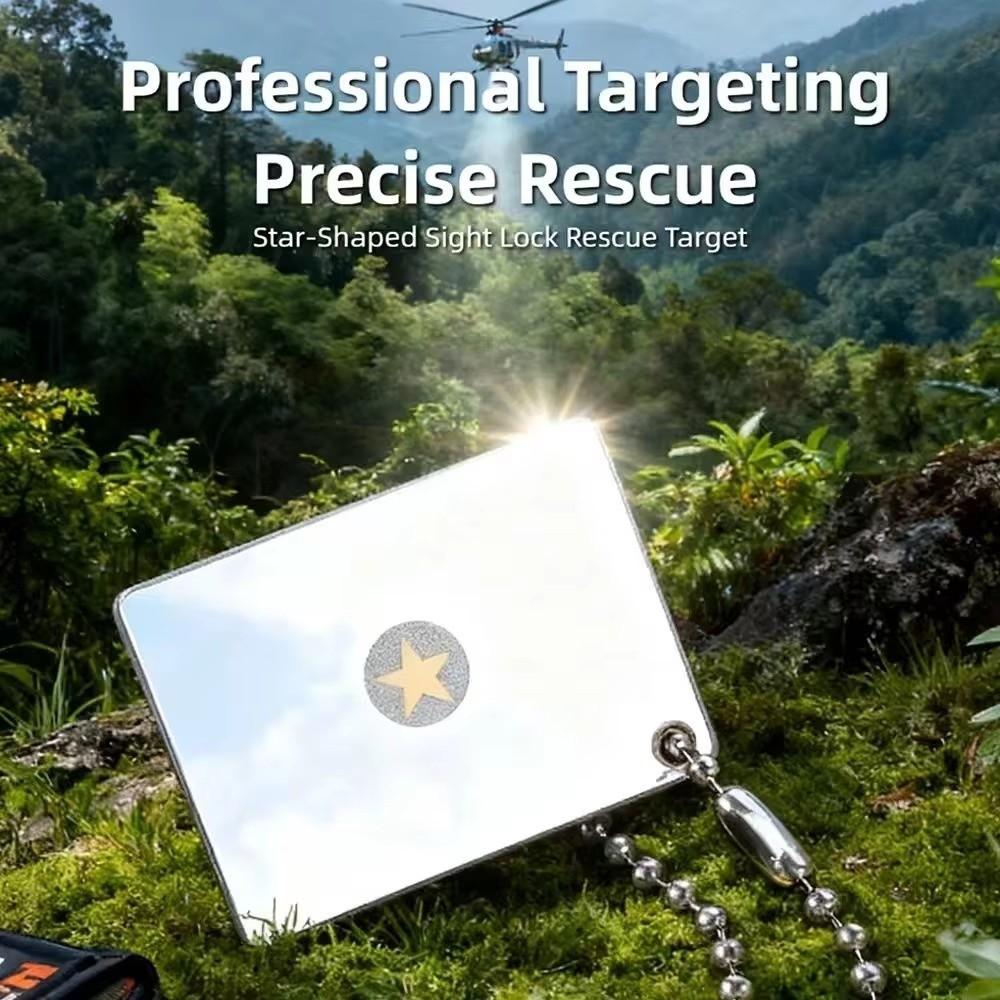 Aiming Sight Emergency Signaling Device Reflective Surface Daylight Rescue Mirror Hiking