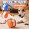 Intelligenter Hundespielzeugball Elektronisches Interaktives Haustierspielzeug Beweglicher Ball USB Automatisches Bewegen Hüpfend für Welpen Geburtstagsgeschenk