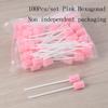 Mouth Care Cotton Swabs with Neutral Taste for Oral Hygiene / Box with 100 Pieces Each and Hygienically