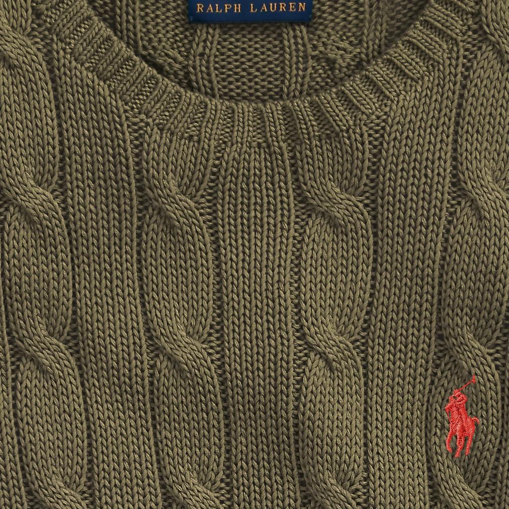 Polo Ralph Lauren Embroidered Pony Logo Cable Knit Long Sleeve Sweater Women Sweater 211580009-079
