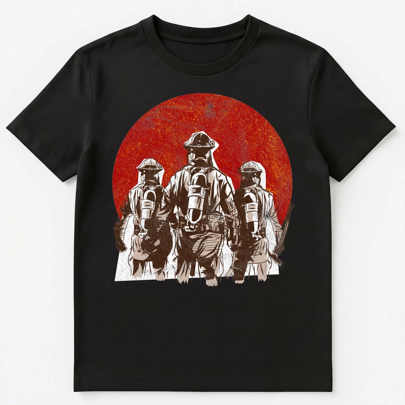 Hero Firefighters Graphic Unisex T-Shirt 2XL