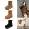 Snow boots women's winter velvet thickened waterproof sub-zero thick-soled casual short boots tide