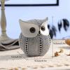 Piggy Bank Resin Owl Money Saving Box Adults Figurines Shop Display Window Office Decoration Accessories Coin Organizer