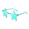 1Pc Frameless Star Shaped Solid Color Glasses For Cosplay Eyewear Cool Disco Glasses For Women Men Fashion Pentagram Sunglasses