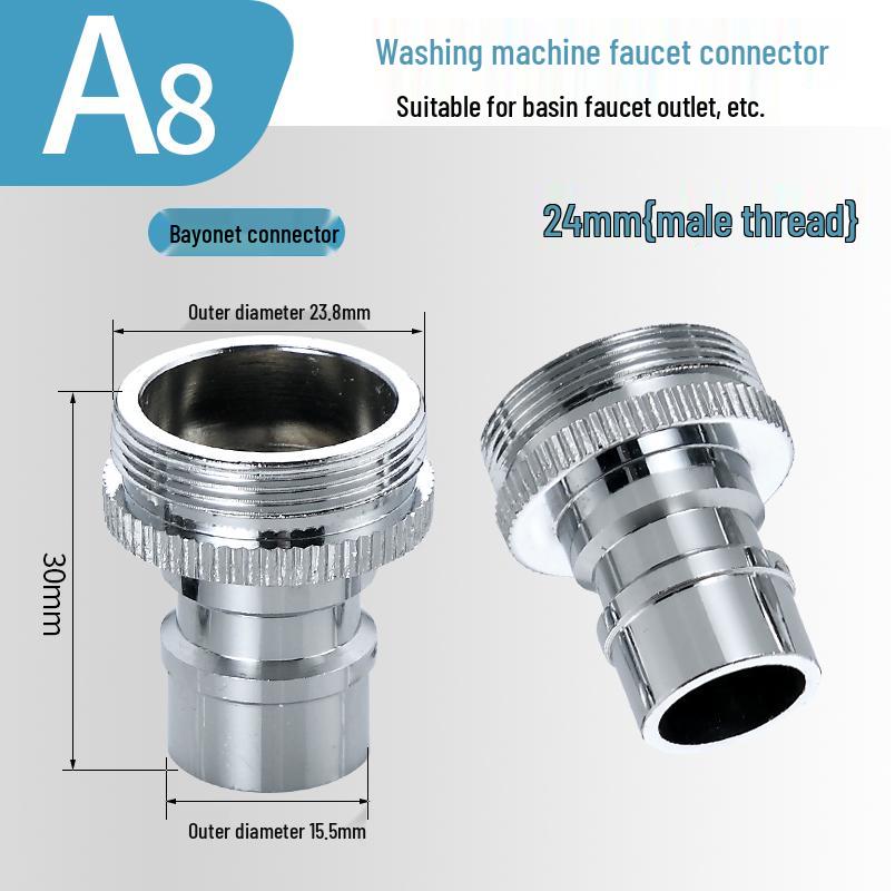 Washing Machine Snap-On Faucet Adapter for Sink and Shower