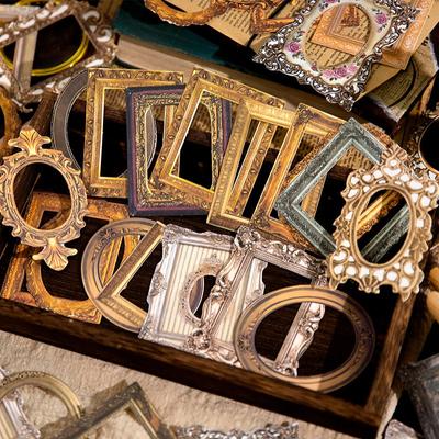 30 pezzi di carta per album di ritagli vintage, pizzo decorativo, cornice di carta ritagliata retrò per diari, album di ritagli fai da te, forniture per album di ritagli