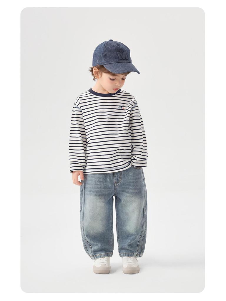 Trendy European Boys' Denim Pants - Spring/Autumn 2026 Collection for Toddlers & Kids