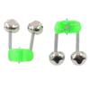 5/10Pcs Fishing Bite Alarms Fishing Rod Bell Rod Clamp Tip Clip Bells Ring Green ABS Fishing Accessory Outdoor Metal
