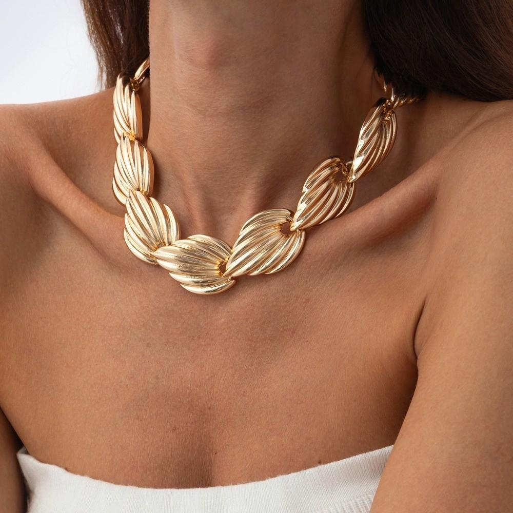 Fashion Shell Splicing Chokers Necklaces Punk Shell Clavicle Chain  Holiday
