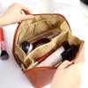 PU Leather Pillow Makeup Bag - Portable, Large Capacity Skincare Storage for Influencers