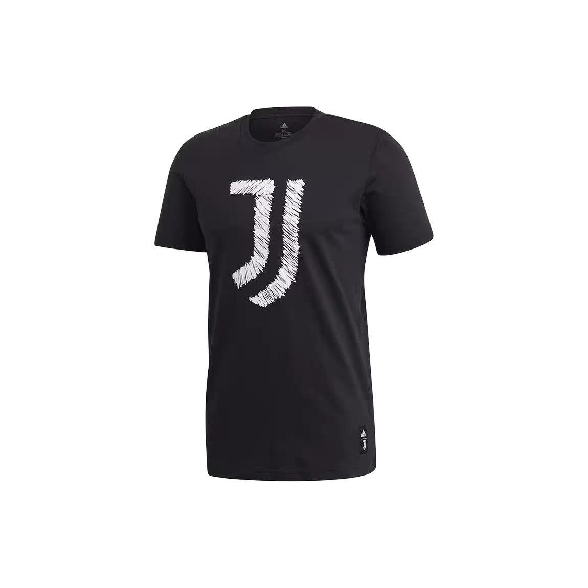 adidas Juventus DNA Graphic Tee Core Black White Men s FR4223 S