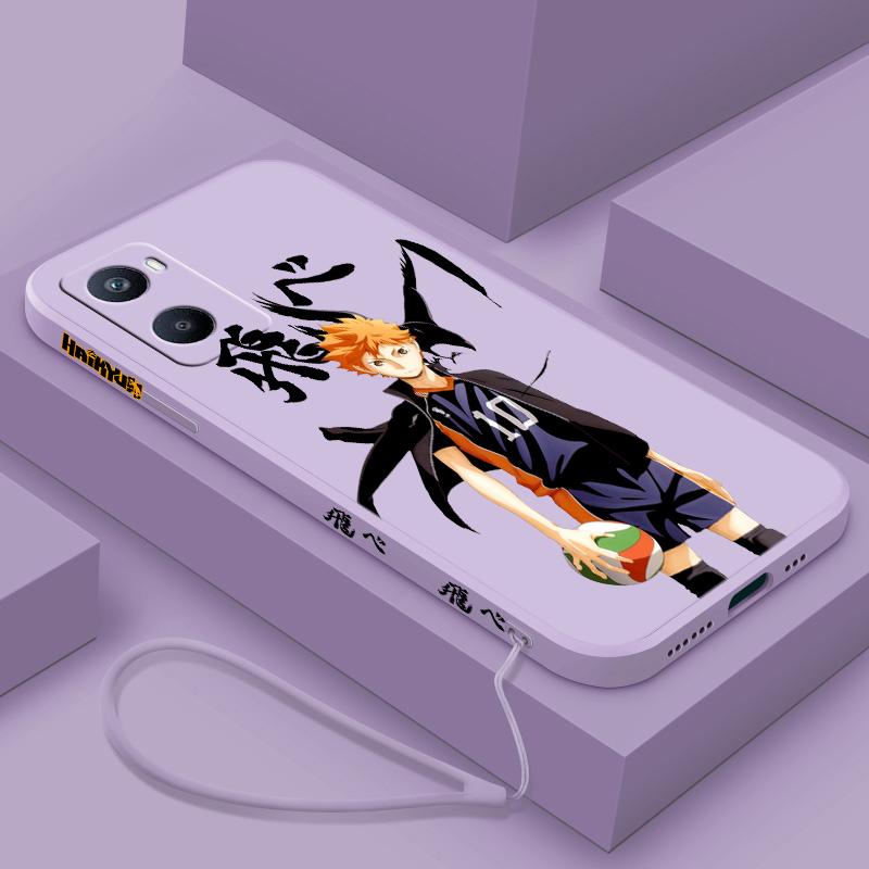 Haikyuu Animation For OPPO F21 A54S A53S A52 A33 A31 A16S A11S A9 A5 A1K A12 AX7 A5 Liquid Left Rope Phone Case