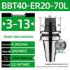 CNC-Hochgeschwindigkeits-Doppelseitiger BBT30/40/50-ER20/25/32 Werkzeughalter mit Dynamischer Auswuchtung