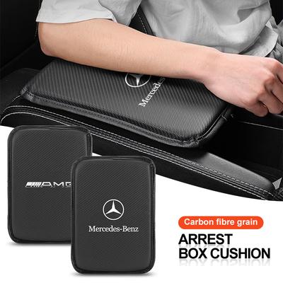 Tappetini per Scatola Bracciolo Auto Coperture per Consolle Centrale in Pelle Accessori Per Mercedes Benz AMG W203 W206 W220 W205 W211 W212 W201 W210 GLC GLA GLE GLB