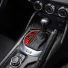 Red Carbon Fiber Center Shift Gear Panel Sticker For Mazda MX-5 Miata 2016-23