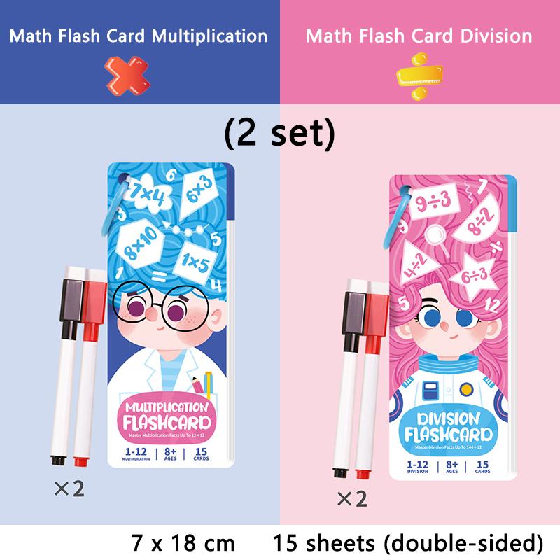 Mathematical Calculations Montessori Math Toy Beginners Practice Arithmetic Fraction Test Card Learning Tools for Primary School