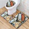 Creative Toilet Three-Piece Floor Mat Bathroom Three-Piece Carpet Doormat