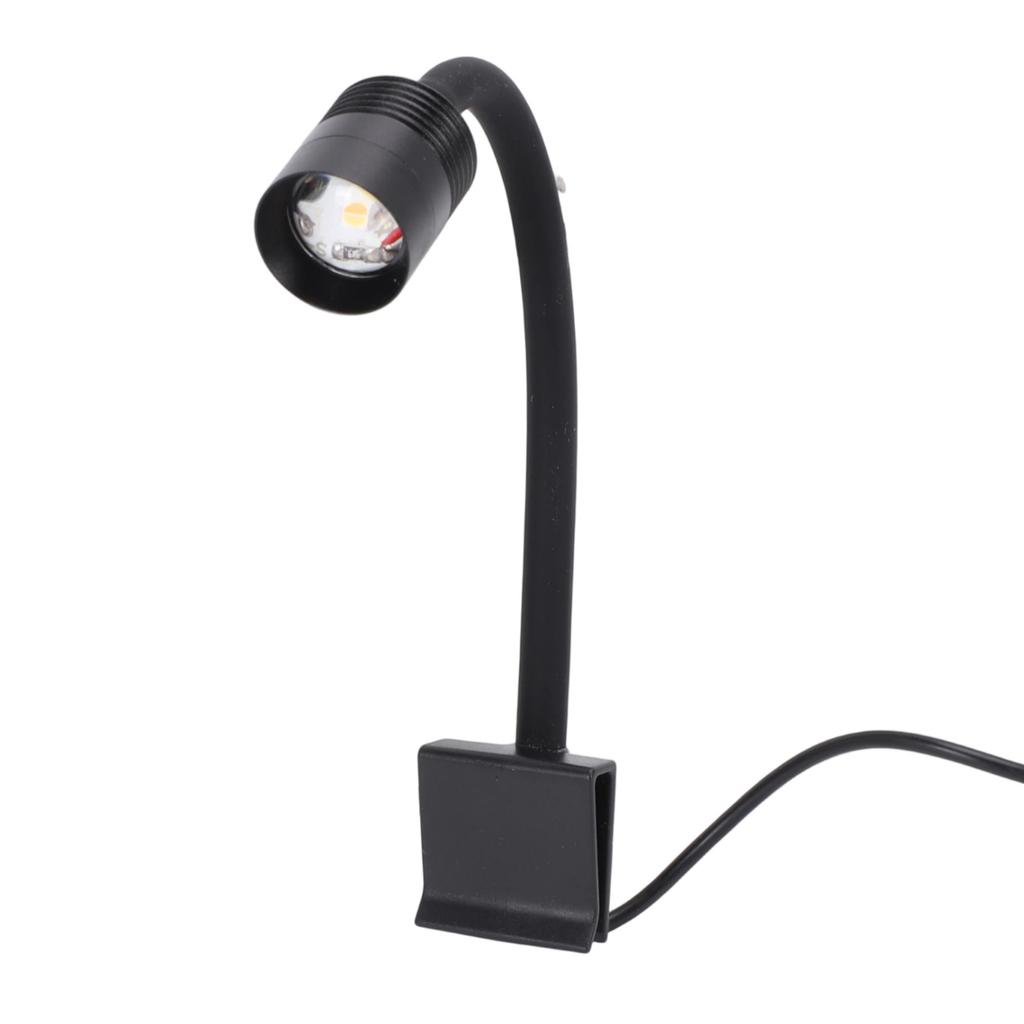 Reflector Acvariu Iluminare 3 Culori Etanșare IP65 360 grade Braț cu Clemă Rotativ USB LED cu Clip pentru Pești