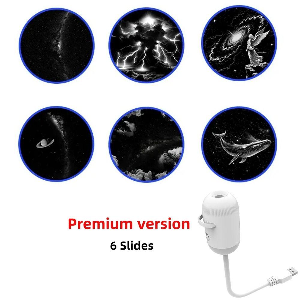 360° Rotation Starry Sky Projector Adjustable Brightness Star Projector Night Light Bedroom Decor