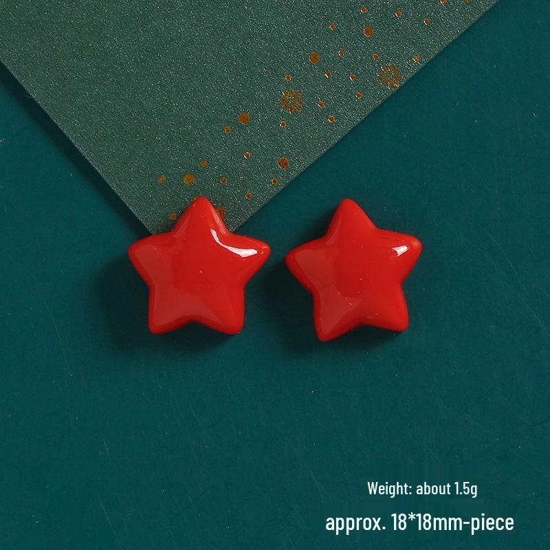 DIY Cartoon Santa & Reindeer Resin Accessories for Phone Cases & Hair Ties