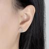 Four-leaf Clover Stud Earrings, High-end Exquisite Lucky Grass Earrings.