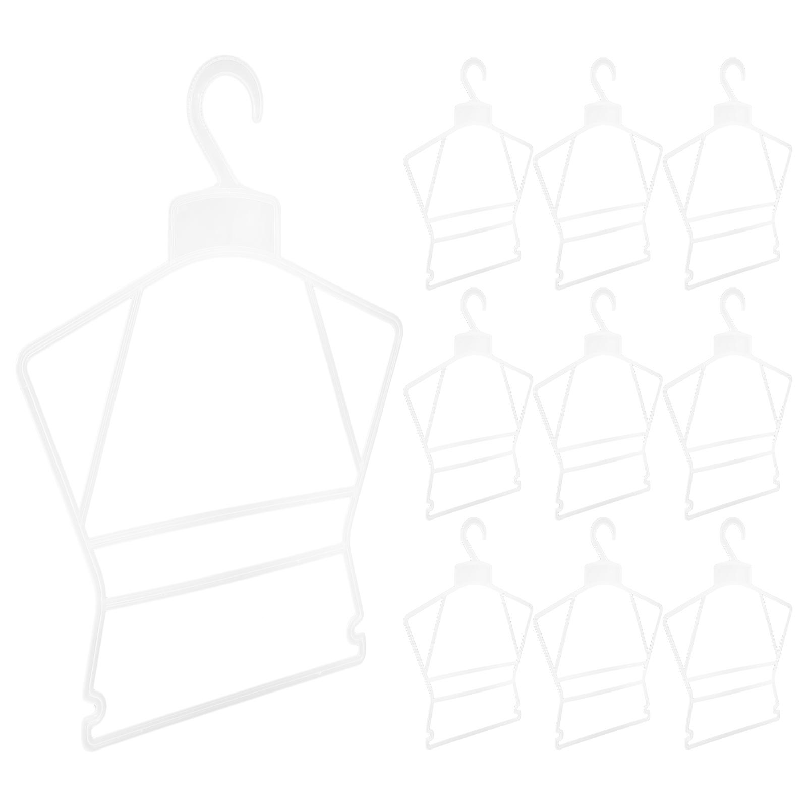 

10 шт. Детская вешалка для костюма Вешалки для сушки детской одежды для кукол Шкаф для купальников Одежда для малышей и детей Гардероб 35.5X27.5cm