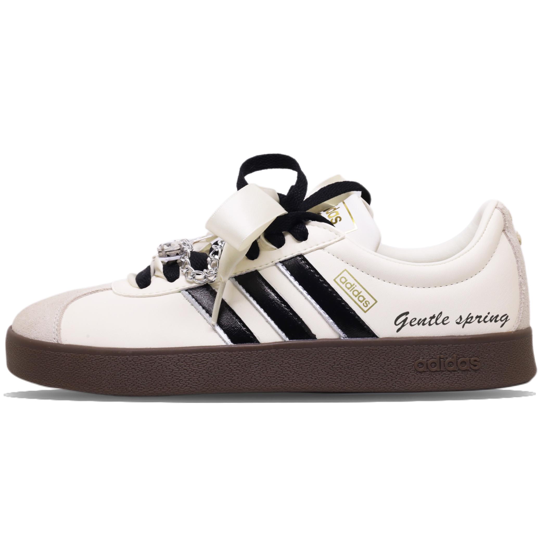 

Adidas VL COURT 2.0 Abrasion Resistant Low top Skateboard Shoes Unisex White Black JH5061(TeamF-) 37⅓