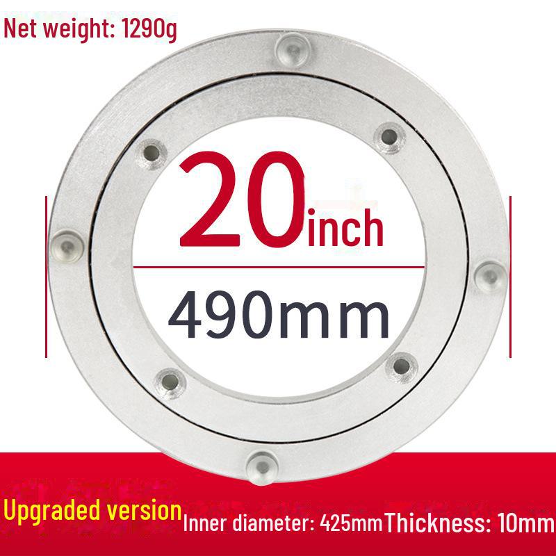 Aluminum Alloy Rotating Glass Turntable Dining Table Stand