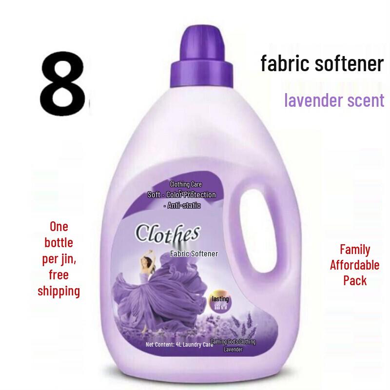 Lavender Fabric Softener 4L - Long-Lasting Fragrance, Anti-Static, Softening Care Liquid