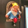 Cute Cartoon Gnome Wall Hanging Decor Garden Patio Balcony Indoor Outdoor Home Decoration Resin Figurine